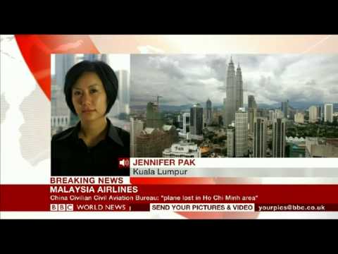 2014 - BBC World News - Malaysia Airlines Loses Contact with Plane Flying to Beijing - 8/3/14