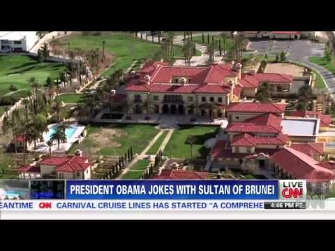 President Obama Jokes with Sultan of Brunei