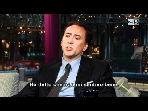 Nicolas Cage al David Letterman Show