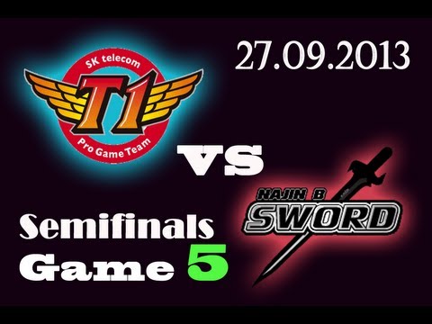 SKTT1 vs NJS | SK Telecom T1 vs NaJin Black Sword Game 5 | SemiFinals D1 G5 | Worlds 2013 S3 VOD