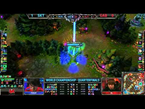 GAB vs SKT T1 Game 2 | Gamania Bears vs SK Telecom T1 Worlds 2013 Quarterfinals Day 2 | S3 D2G2 VOD