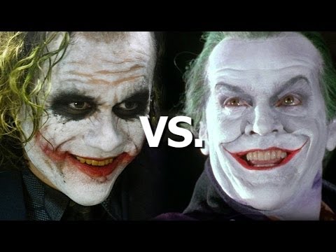 Heath Ledger vs. Jack Nicholson as The Joker