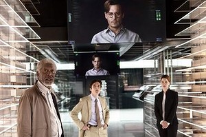 Upload: Morgan Freeman, Cillian Murphy, Johnny Depp and Rebecca Hall in <em>Transcendence</em>.