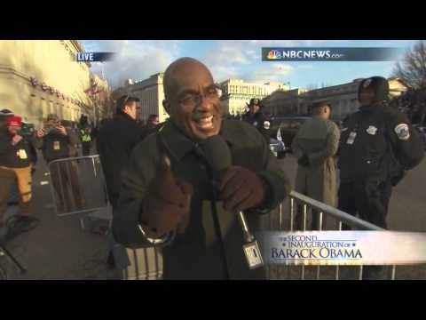 The 2013 Al Roker Presidential Inauguration - Roker Gets An Obama Hello and a Biden Handshake