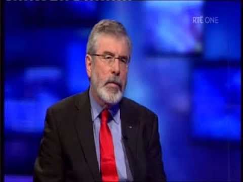 Gerry Adams interviewed on RTE Primetime