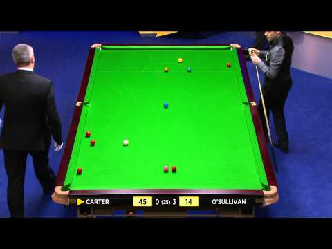 HD Allister Carter vs. Ronnie O'Sullivan-World Snooker Championship 2013