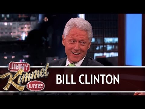 President Bill Clinton on Jimmy Kimmel Live PART 4