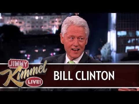 President Bill Clinton on Jimmy Kimmel Live PART 1