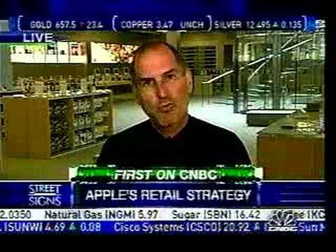 Steve Jobs CNBC Interview, 5th Ave. Apple Store