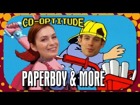 Felicia Day Plays Gauntlet IV, Vapor Trail & Paperboy with Ryon Day: Co-Optitude Episode 16