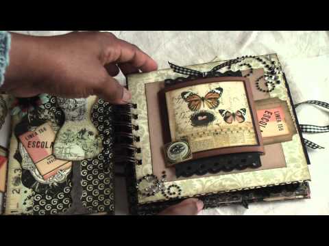 Scrapbooking:Vintage Paperbag mini album