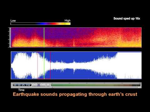 Underwater Microphone Captures Honshu, Japan Earthquake