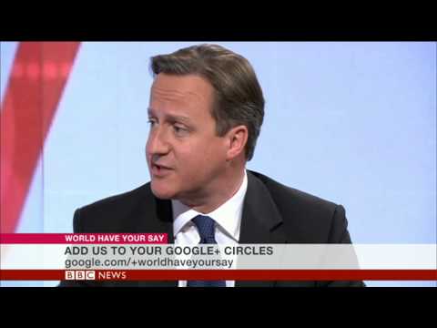 David Cameron on World Have Your Say