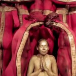 Artist Creates Elegant Human Temple Out of 17 Body Painted Circus Performers and Dancers