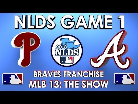 NLDS GAME 1- Philadelphia Phillies vs. Atlanta Braves - Franchise Mode - EP 61 MLB 13 The Show