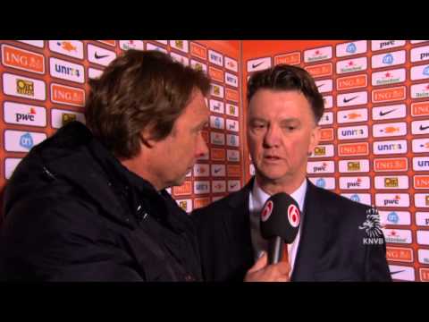 Interview Van Gaal na Nederland - Estland 22-03-2013