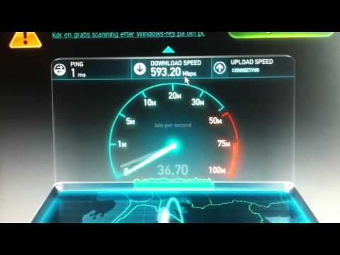 World's Fastest internet speedtest! 600/400 Megabits per second!