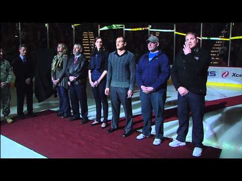 Derek Boogaard Tribute Ceremony - Minnesota Wild - 11/27/2011 [HD]