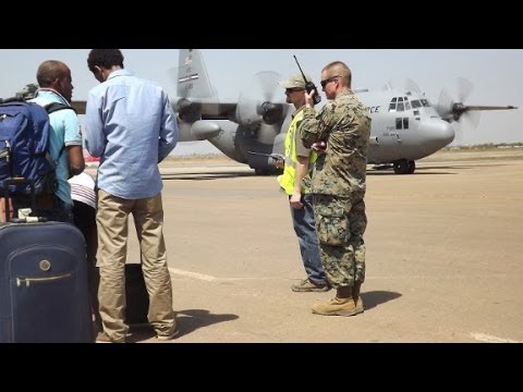 After attack, marines prepare to enter South Sudan