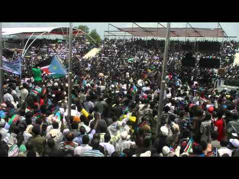 South Sudan Independence - Arrival of President Salva Kiir Mayardit