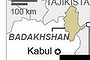 Map locates Badakhshan province in north-west Afghanistan where the landslides took place.