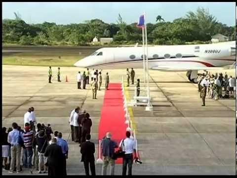 Prince Harry Arrival to Belize at PGIA,Count Damian De Langeron