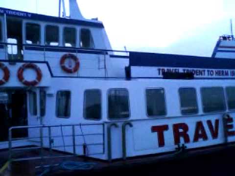 Herm Boat Travel Trident Arrives in St Peter Port Guernsey - September 2009