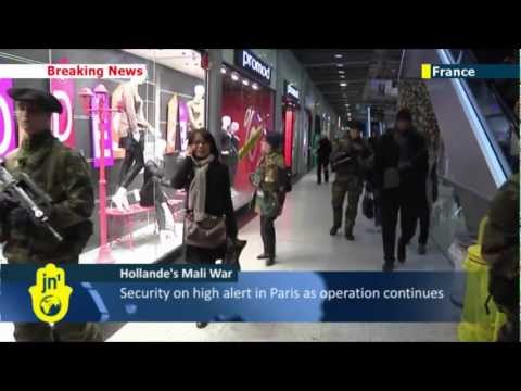 France on Mali terror high alert: soldiers patrol public buildings and monuments in Paris