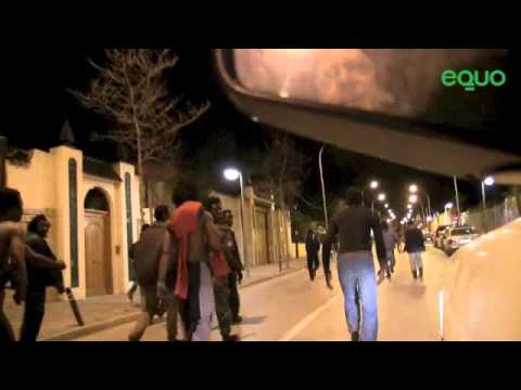 Entrada de inmigrantes en Melilla la mañana del 28 febrero 2014