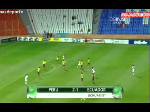 Peru vs. Ecuador 3-2  Sudamericano Sub 20 - Todos los goles TV Uruguay [Hexagonal Final] 30.01.2013