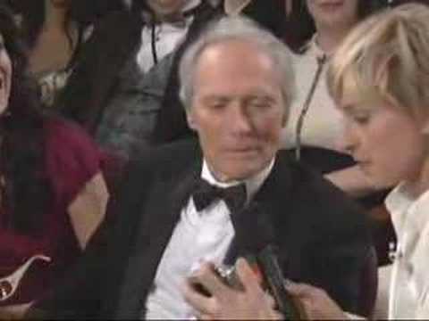 Oscar® Host Ellen DeGeneres with Clint Eastwood