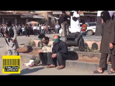 Public execution of three Syrians by Jihadist group in Raqqa - Truthloader