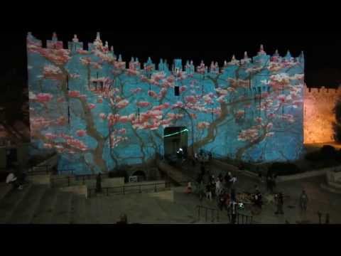 Jerusalem Festival of Light 2013 - Tree of Life - Damascus Gate