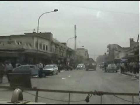 Convoy through Mosul