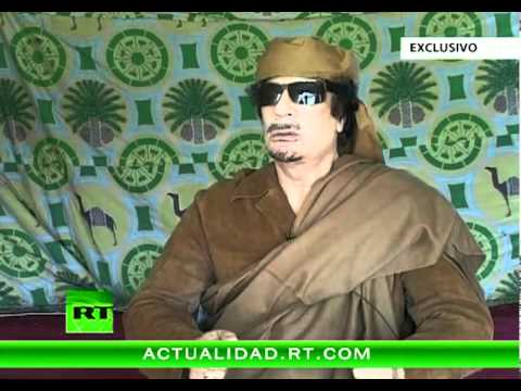 Entrevista con Muammar Gaddafi, líder libio