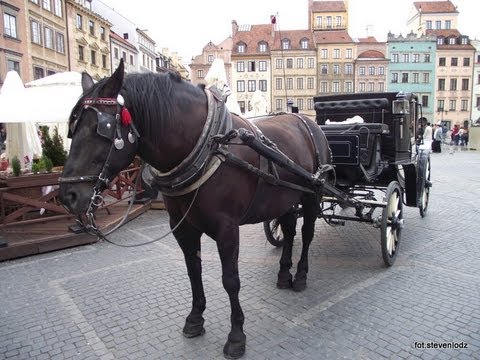 One day a tourist in the Old Warsaw, Poland