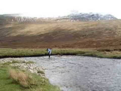 Crossing River Assynt Sutherland Scotland