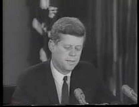 Kennedy addresses the nation on the Cuban Missile Crisis