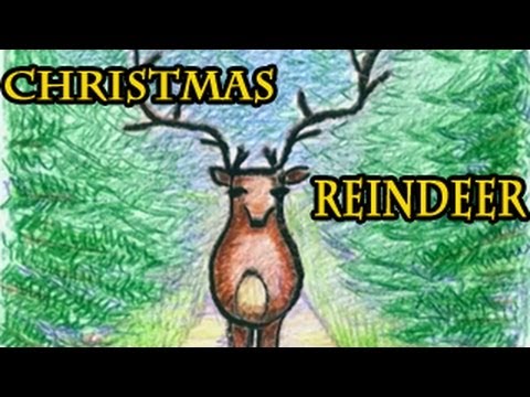 How to Draw a Christmas Reindeer - Danny & Daddy