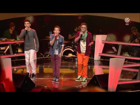 Stepan, Theodore & Noah - Treasure - The Voice Kids Germany (Battles 2) 25.4.2014 HD