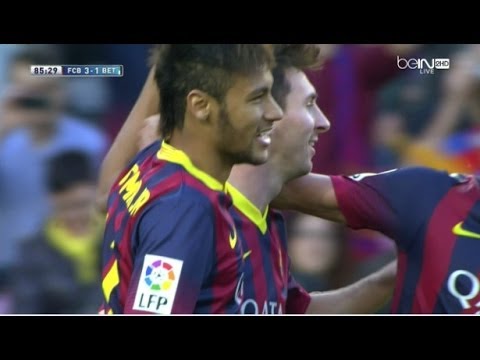 ملخص مبارة ريال برشلونة و ريال بتيس 3-1 [2014/4/5] أحمد الطيب [HD]