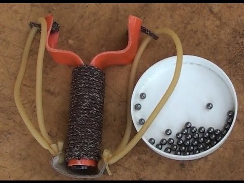 How To Make A PVC Slingshot, For Cheep, Exillent Accuracy, Huge Power