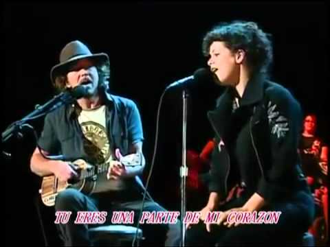 Eddie Vedder w/ Regine Chassagne -Tonight You Belong to Me - subtitulada