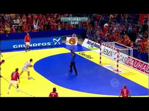 Mikkel Hansen VS Kiril Lazarov (EHF EURO 2012 Championship: Denmark VS Macedonia)