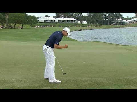 Jordan Spieth's dramatic par save on 18 at THE PLAYERS