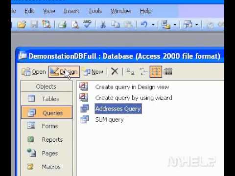 Microsoft Office Access 2003 The SELECT SQL statement