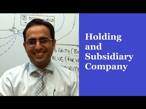 Holding and Subsidiary Company (CA IPCC, CS Executive Company law )