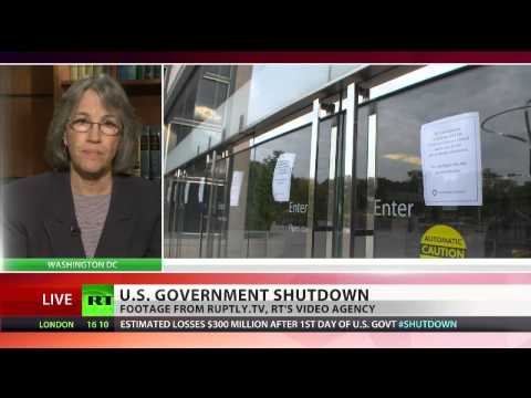 Carla Howell exclusive RT TV interview on the US government shutdown