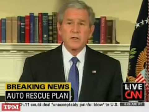 Bush Announces Automaker Bailout