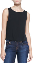 Neiman Marcus | Alice + Olivia Slit-Back Sleeveless Top